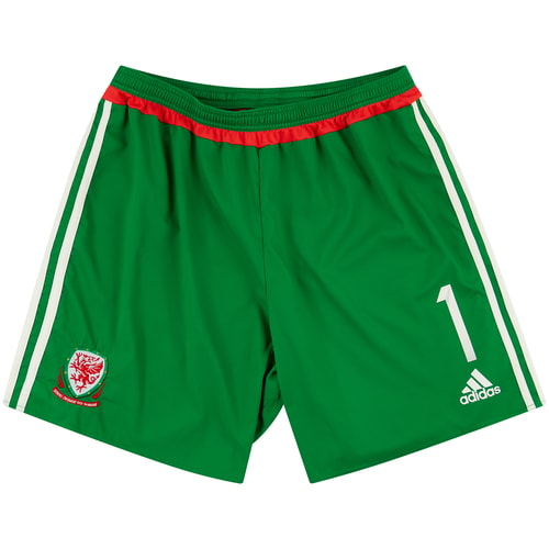 2015-16 Wales GK Player Issue Shorts #1 - 9/10 - (XL)