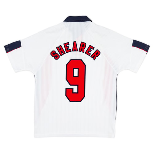 1997-99 England Home Shirt Shearer #9 - 8/10 - (M)