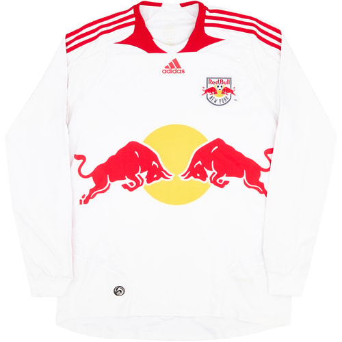 2007-08 New York Red Bulls Formotion Home L/S Shirt - 7/10 - (L)
