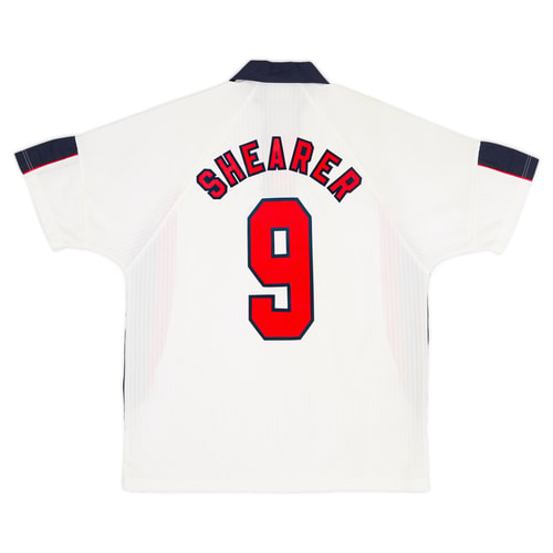 1997-99 England Home Shirt Shearer #9 - 9/10 - (L)