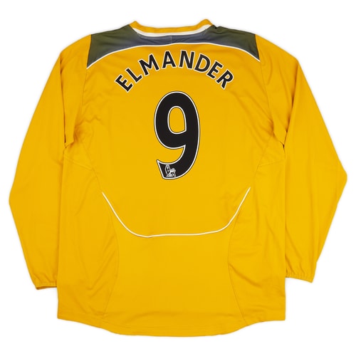 2008-09 Bolton Away L/S Shirt Elmander #9 - 8/10 - (L)