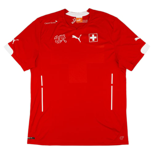2014-15 Switzerland Player Issue Home Shirt (PRO Fit) - 9/10 - (XL)