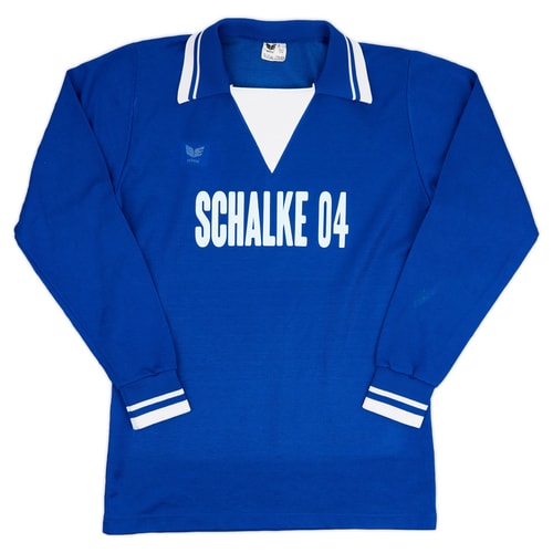 1977-78 Schalke Home L/S Shirt - 6/10 - (M)