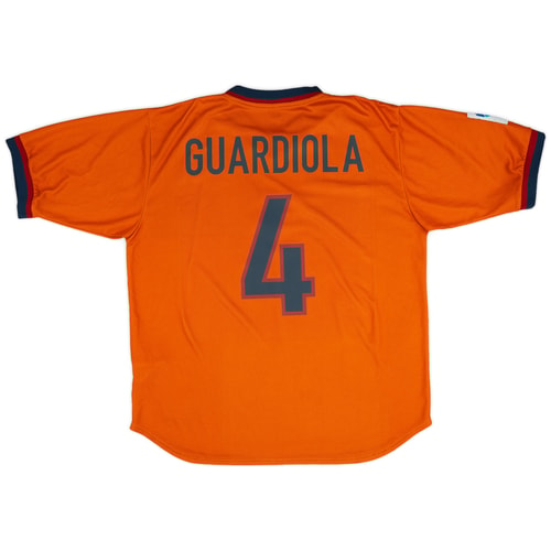1998-00 Barcelona Third Shirt Guardiola #4 - 9/10 - (XL)