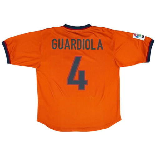 1998-00 Barcelona Third Shirt Guardiola #4 - 8/10 - (L)
