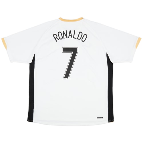 Manchester United 2021/22 Home Ronaldo #7 Jersey Name Set White