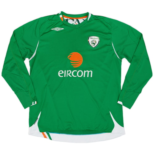 2006-08 Ireland Home L/S Shirt - 7/10 - (XL)