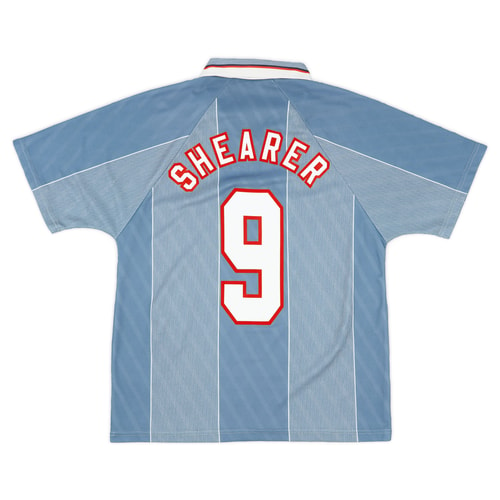 1995-97 England Away Shirt Shearer #9 - 8/10 - (L)