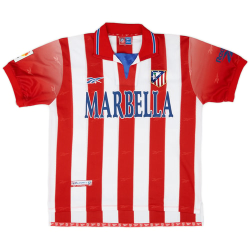 1998-99 Atletico Madrid Home Shirt - 9/10 - (XL)