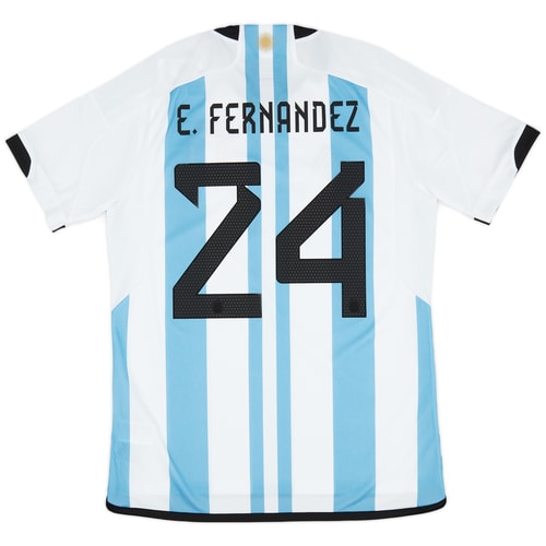2022-23 Argentina Home Shirt E.Fernandez  #24