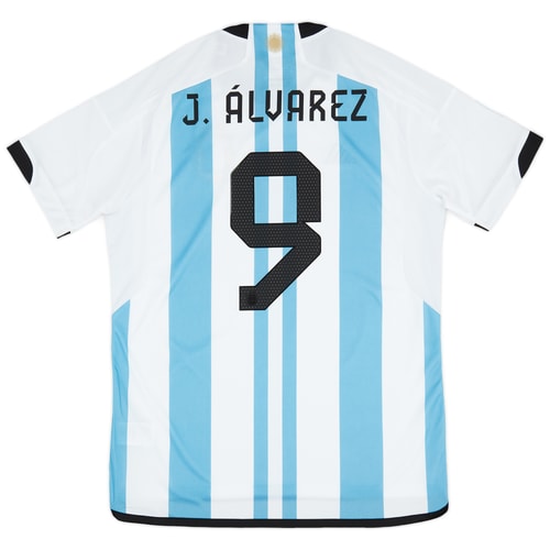 2022-23 Argentina Home Shirt J.Álvarez #9