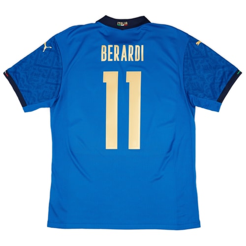 2020-21 Italy Player Issue Home Shirt Berardi #11