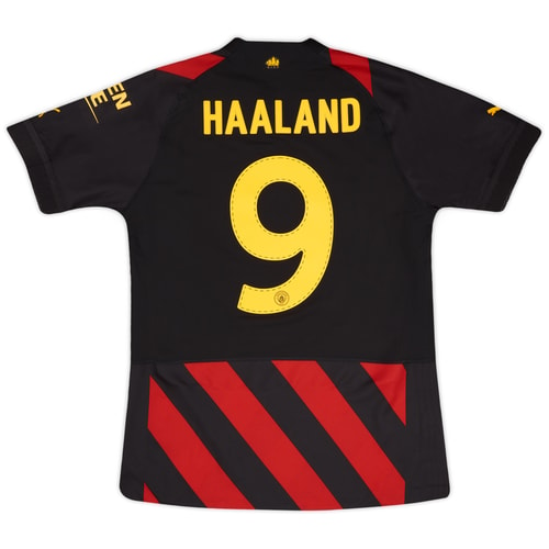2022-23 Manchester City Player Issue Away European Shirt Haaland #9