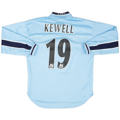 1999-00 Leeds United Away L/S Shirt Kewell #19 - 5/10 - (L.Boys)