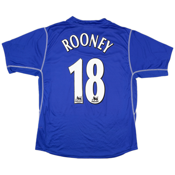 2002-03 Everton Home Shirt Rooney #18 - 8/10 - (XL)