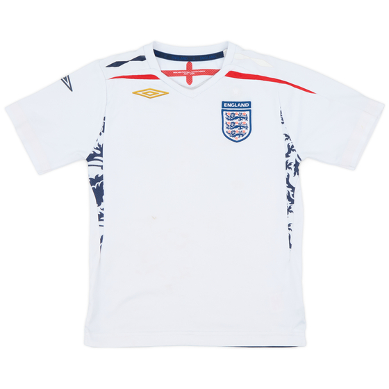 2007-09 England Home Shirt - 5/10 - (S.Boys)