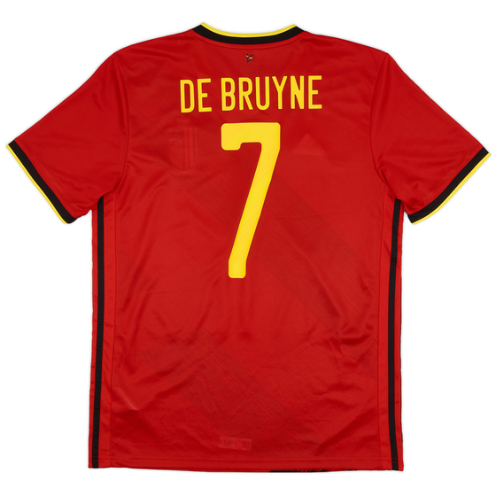 2020-21 Belgium Home Shirt De Bruyne #7 - 8/10 - (M)