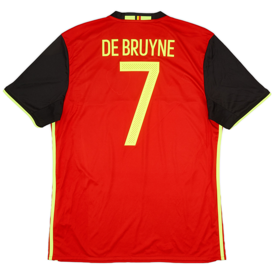 2016-17 Belgium Home Shirt De Bruyne #7 - 9/10 - (L)