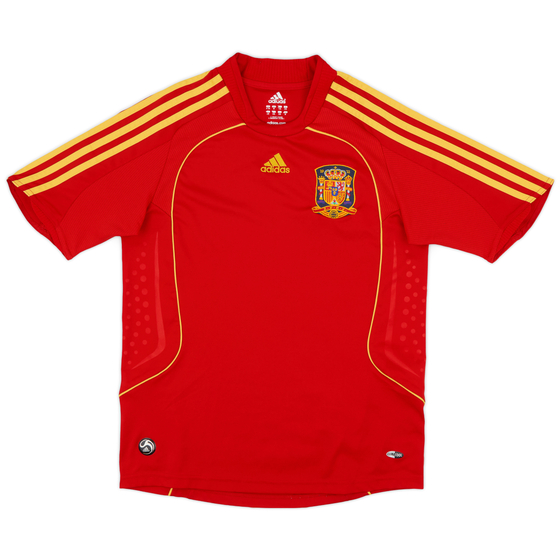 2007-09 Spain Home Shirt - 9/10 - (M.Boys)