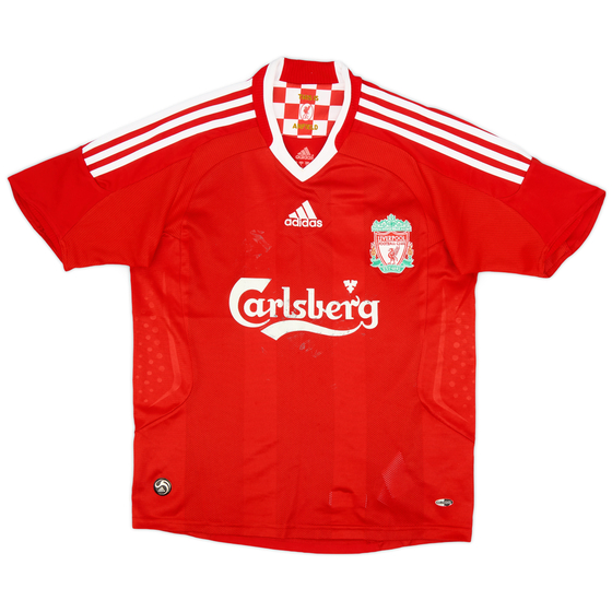 2008-10 Liverpool Home Shirt - 5/10 - (L.Boys)