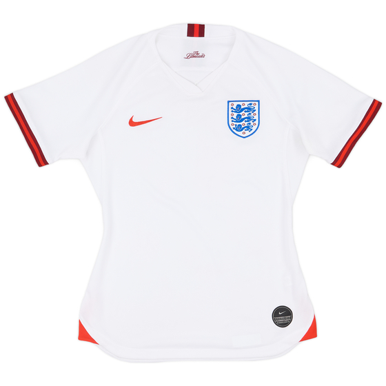2019 England Lionesses Home Shirt - 9/10 - (Women's S)