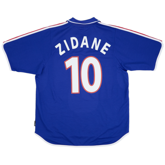 2000-02 France Home Shirt Zidane #10 - 9/10 - (XL)