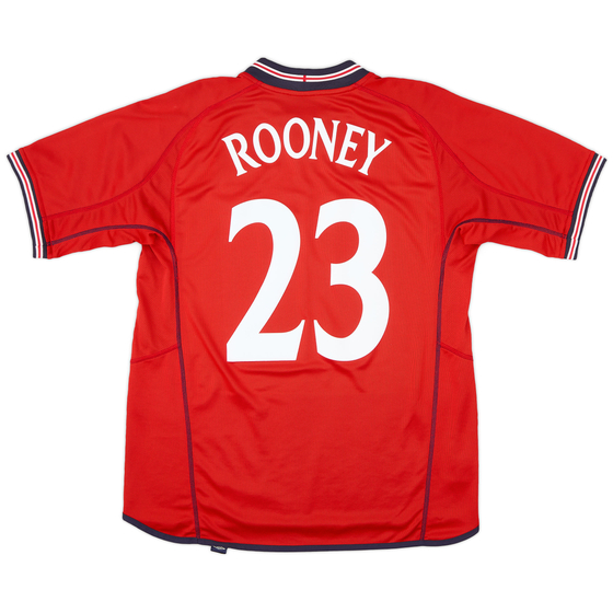 2002-04 England Away Shirt Rooney #23 - 7/10 - (XL)