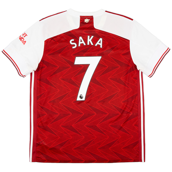 2020-21 Arsenal Home Shirt Saka #7 - 8/10 - (XL)