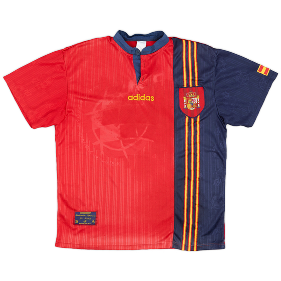 1996-98 Spain Home Shirt #8 - 6/10 - (M)