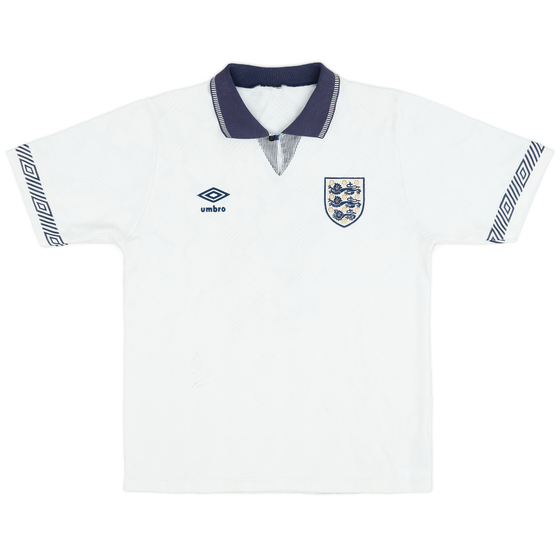 1990-92 England Home Shirt #8 - 4/10 - (S)