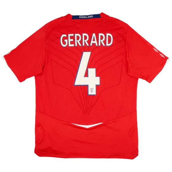 2008-10 England Away Shirt Gerrard #4 - 9/10 - (L)