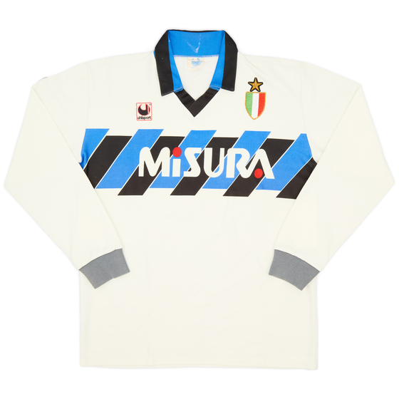 1989-90 Inter Milan Away L/S Shirt - 7/10 - (L)