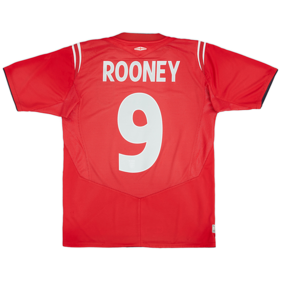 2004-06 England Away Shirt Rooney #9 - 4/10 - (S)