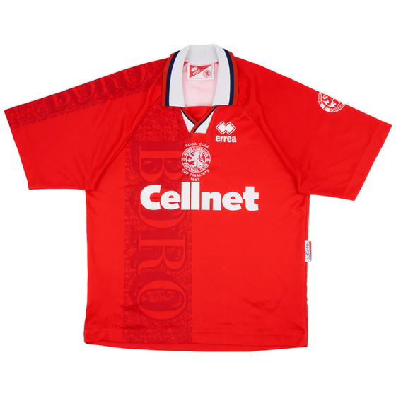 1996-97 Middlesbrough Home Shirt - 8/10 - (L)