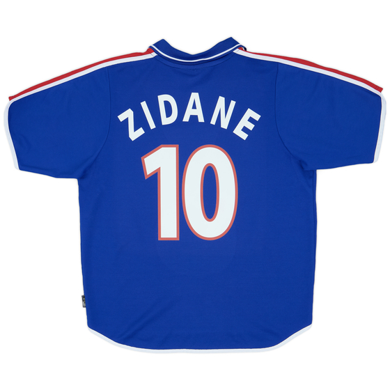 2000-02 France Home Shirt Zidane #10 - 9/10 - (L)