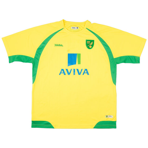 2010-11 Norwich Home Shirt - 6/10 - (XL)
