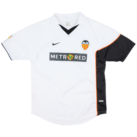 2001-02 Valencia Home Shirt - 6/10 - (XL.Boys)