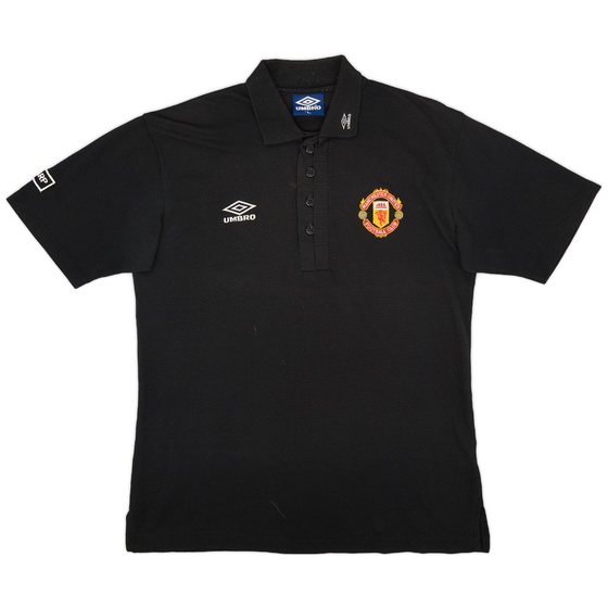 1999-00 Manchester United Umbro Polo Shirt - 7/10 - (L)