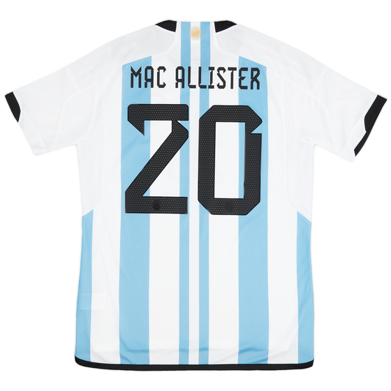 2022-23 Argentina Home Shirt Mac Allister #20