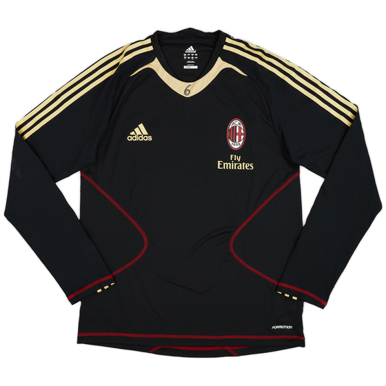 2010-11 AC Milan Player Issue adidas Formotion Training L/S Shirt - 7/10 - (L)