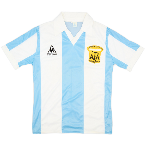 1980-82 Argentina 'Campeon del Mundo' Home Shirt - 9/10 - (L)