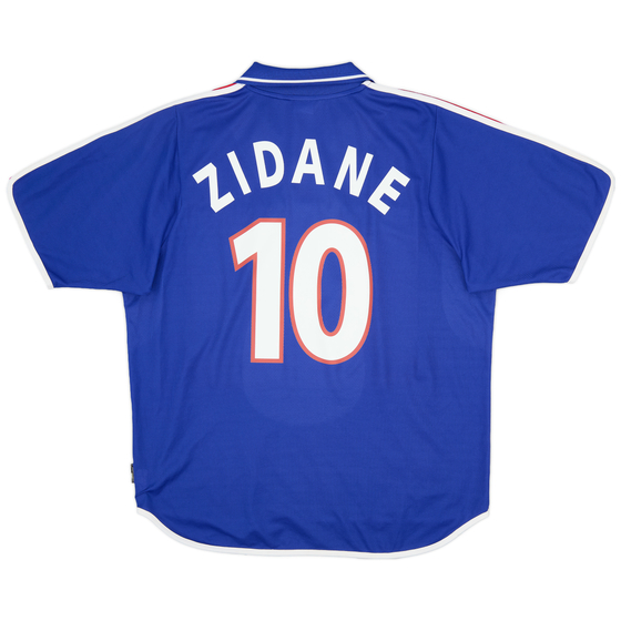 2000-02 France Home Shirt Zidane #10 - 8/10 - (XL)