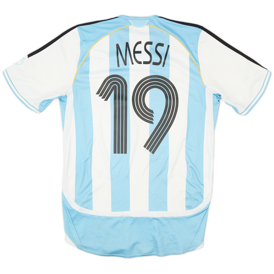 2005-07 Argentina Home Shirt Messi #19 - 4/10 - (S)