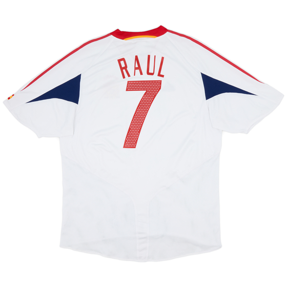 2004-06 Spain Away Shirt Raul #7 - 8/10 - (XXL)