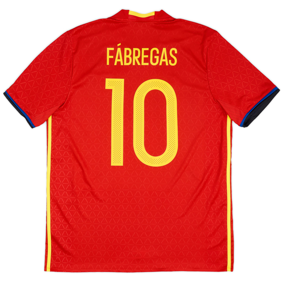 2016-17 Spain Home Shirt Fabregas #10