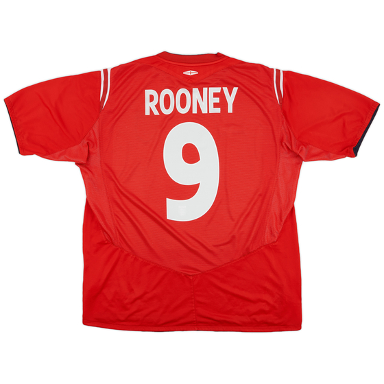 2004-06 England Away Shirt Rooney #9 - 5/10 - (XL)