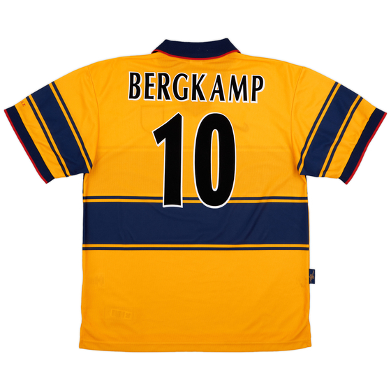 1997-99 Arsenal Away Shirt Bergkamp #10 - 8/10 - (XL)