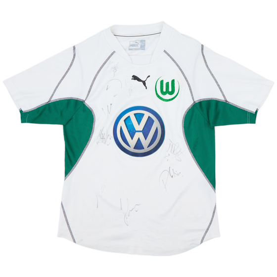 2002-03 Wolfsburg Signed Home Shirt - 7/10 - (M)