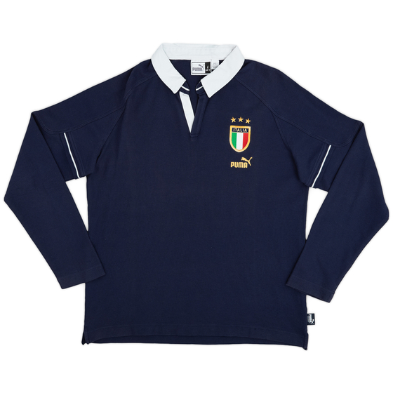 2003-04 Italy Puma Polo L/S Shirt - 7/10 - (L)