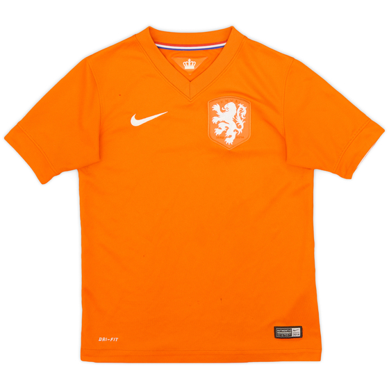 2014-15 Netherlands Home Shirt - 6/10 - (S.Boys)